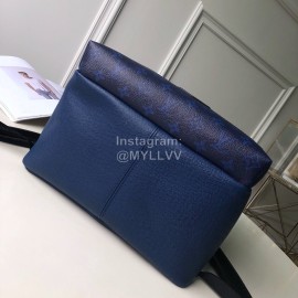 Louis Vuitton Discovery Monogram Canvas And Taga Leather Backpack Dark Blue Small 30229