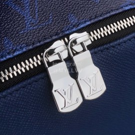 Louis Vuitton Discovery Monogram Canvas And Taga Leather Backpack Dark Blue Small 30229