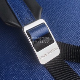 Louis Vuitton Discovery Monogram Canvas And Taga Leather Backpack Dark Blue Small 30229