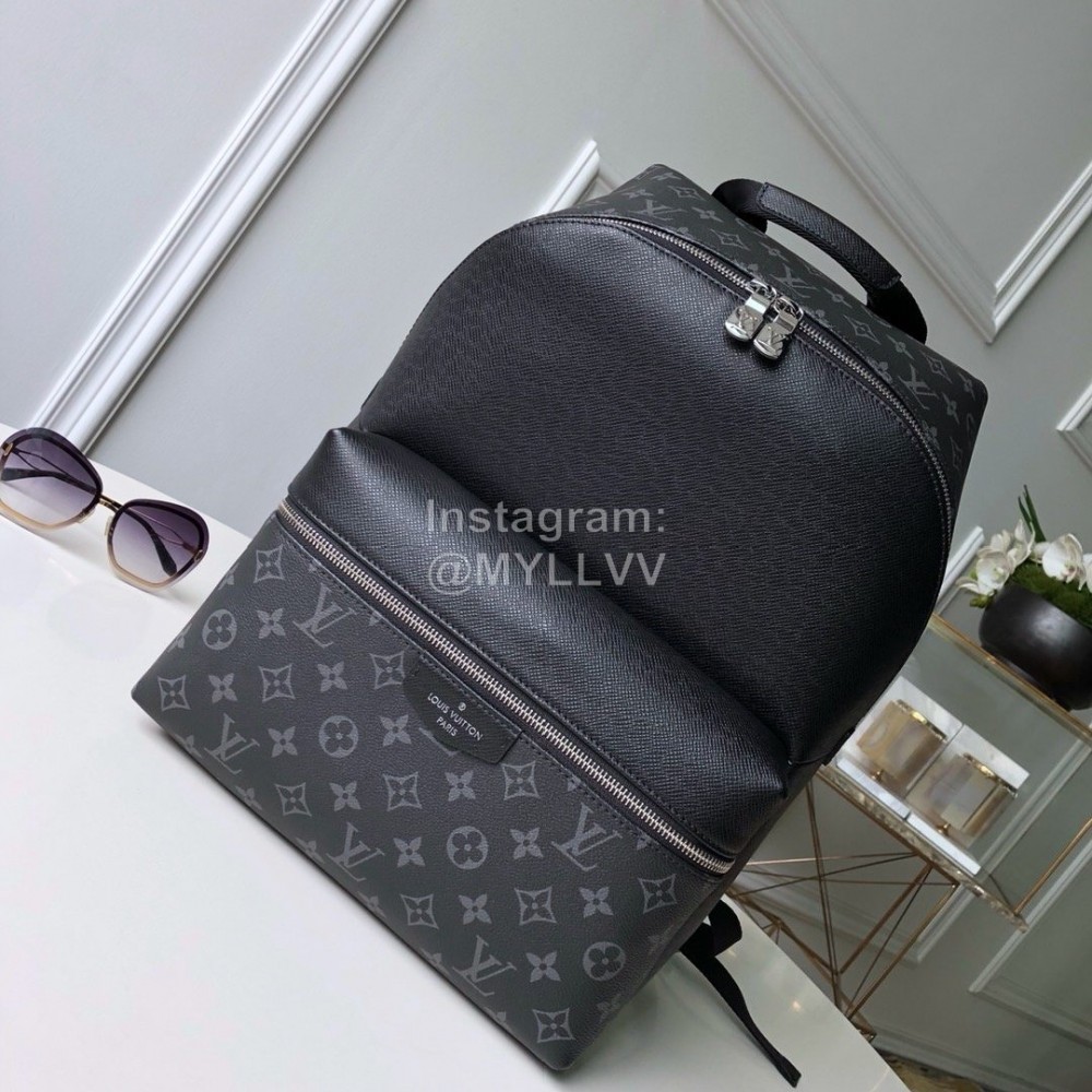Louis Vuitton Discovery Monogram Canvas And Taga Leather Backpack Black Small 30230