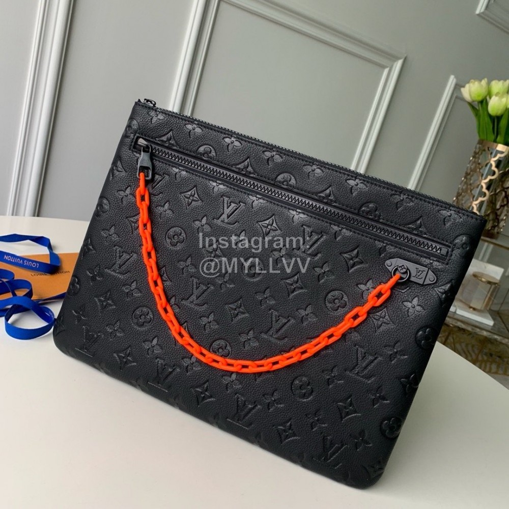 Louis Vuitton New Fashion Orange Resin Chain Strap Handbag M67461