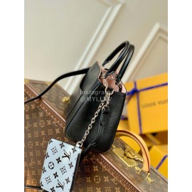 Lv Epi Leather Marelle Tote Bb Handbag Crossbdy Bag Black