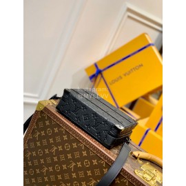 Lv Monogram Leather Handle Soft Trunk Crossbody Bag