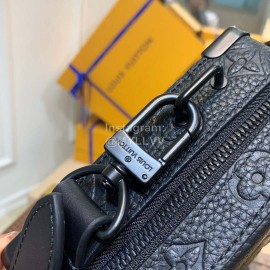 Lv Monogram Leather Handle Soft Trunk Crossbody Bag
