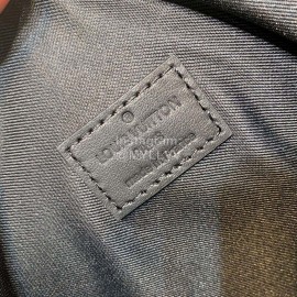 Lv Monogram Leather Handle Soft Trunk Crossbody Bag Black