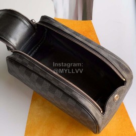 Lv Monogram Canvas Makeup Bag Gray