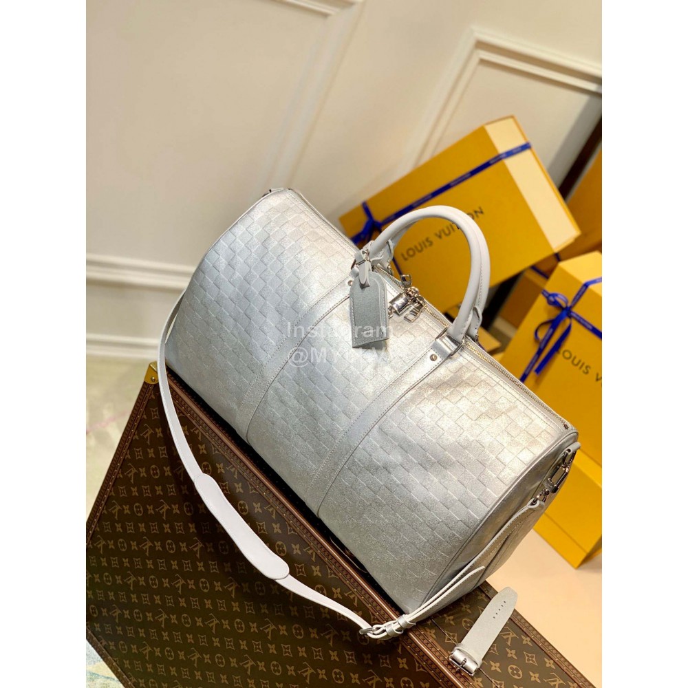 Lv Glitter Keepall BandoulièRe 50 Damier Travelling Bag