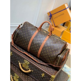 Lv Monogram Canvas Keepall Trio Pocket