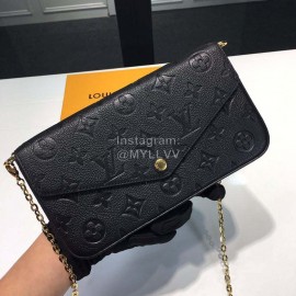 Lv Monogram Empreinte Canvas Pochette Felicie Black