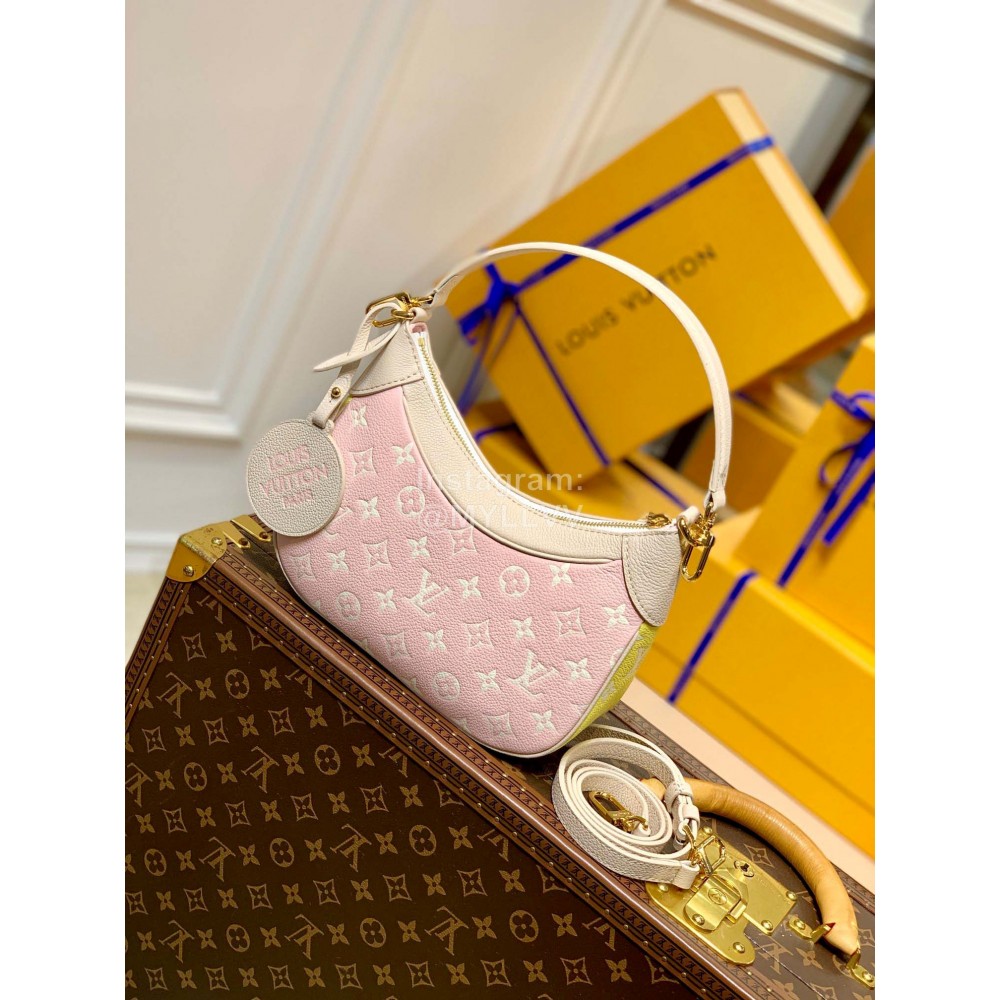 Lv Monogram Empreinte Leather Bagatelle Bb Shoulder Bag Pink