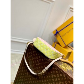 Lv Monogram Empreinte Leather Bagatelle Bb Shoulder Bag Pink