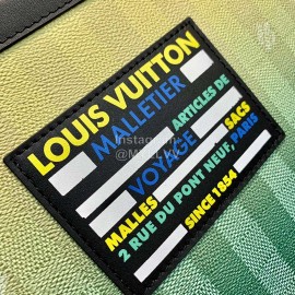 Lv Damier Stripes Canvas Pochette Voyage Handbag