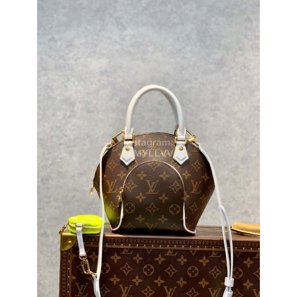Lv Monogram Canvas Ellipse Bb Handbag