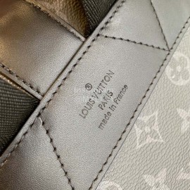 Lv Monogram Eclipse Canvas Saumur Backpack