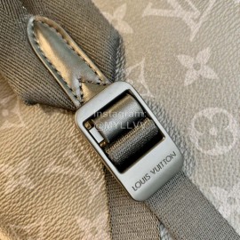 Lv Monogram Eclipse Canvas Saumur Backpack