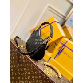 Lv Monogram Empreinte Leather Bagatelle Shoulder Bag Black