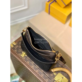 Lv Monogram Empreinte Leather Bagatelle Shoulder Bag Black