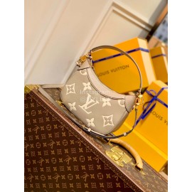 Lv Monogram Empreinte Leather Bagatelle Shoulder Bag Gray