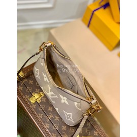 Lv Monogram Empreinte Leather Bagatelle Shoulder Bag Gray