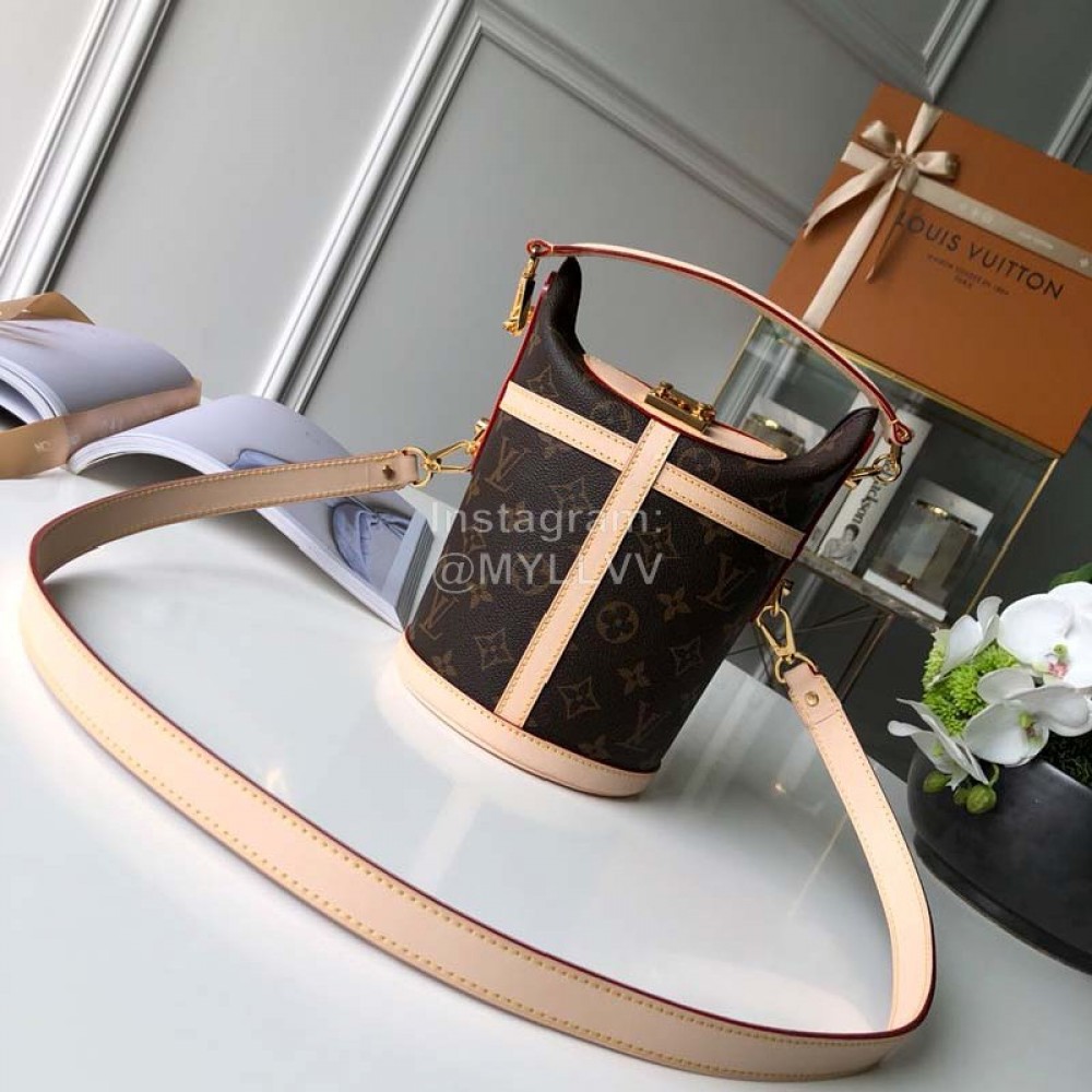 Lv Monogram Canvas Duffle Crossbody Bag