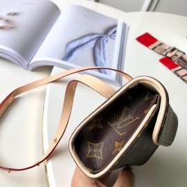 Lv Soft Monogram Pattern Crossbody Flap Bag