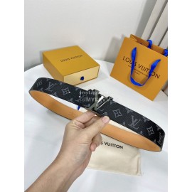 Lv Monogram Canvas Leather Black Buckle 40mm Belts