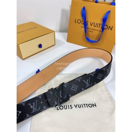 Lv Monogram Canvas Leather Black Buckle 40mm Belts