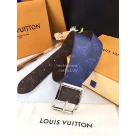 Lv Monogram Canvas Leather Silver Reverso Pin Buckle 40mm Belts