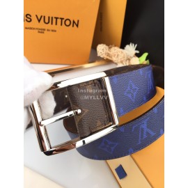 Lv Monogram Canvas Leather Silver Reverso Pin Buckle 40mm Belts