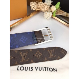 Lv Monogram Canvas Leather Silver Reverso Pin Buckle 40mm Belts