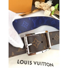 Lv Monogram Canvas Leather Silver Reverso Pin Buckle 40mm Belts