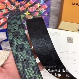 Lv Fashion Damier Canvas Leather Black Buckle 40mm Belts