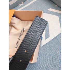 Lv New Black Monogram Canvas Leather Silver Buckle 40mm Belts