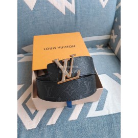 Lv New Black Monogram Canvas Leather 40mm Belts