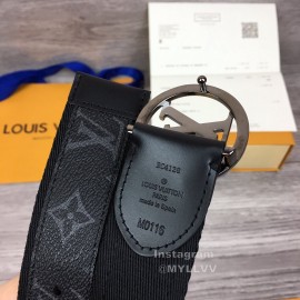 Lv New Monogram Canvas Cowhide Letter Buckle 40mm Belts For Men