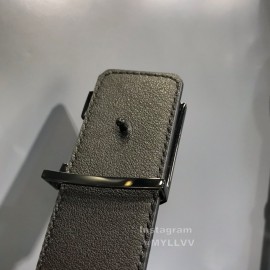 Lv Monogram Canvas Cowhide Black Letter Buckle 40mm Double Sided Belts