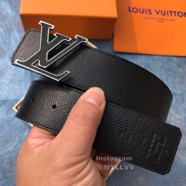Lv Monogram Canvas Cowhide Letter Buckle 40mm Belts For Men Black