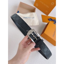 Lv Damier Infini Calf Leather Silver Pin Buckle 35mm Belts