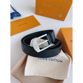 Lv Damier Infini Calf Leather Silver Pin Buckle 35mm Belts