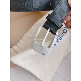 Lv Damier Infini Calf Leather Silver Pin Buckle 35mm Belts