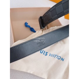 Lv Damier Infini Calf Leather Silver Pin Buckle 35mm Belts