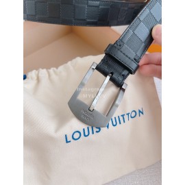 Lv Damier Infini Calf Leather Gun Color Pin Buckle 35mm Belts