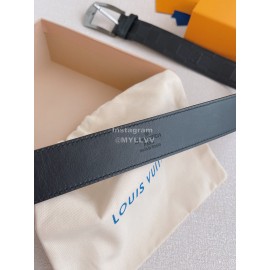 Lv Damier Infini Calf Leather Gun Color Pin Buckle 35mm Belts