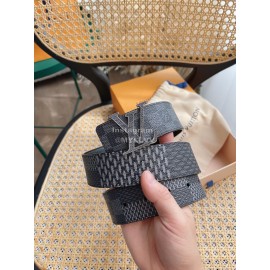 Lv Damier Canvas Calf Leather Letter Buckle 35mm Belts