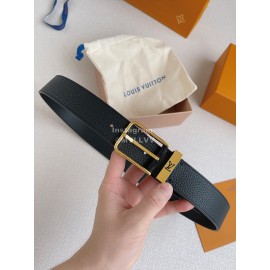 Lv Soft Double Side Calf Leather Gold Pin Buckle 35mm Belts 
