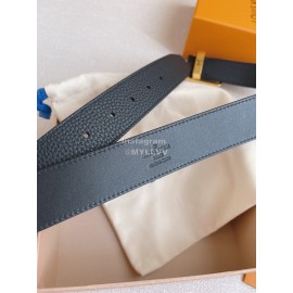Lv Soft Double Side Calf Leather Gold Pin Buckle 35mm Belts 