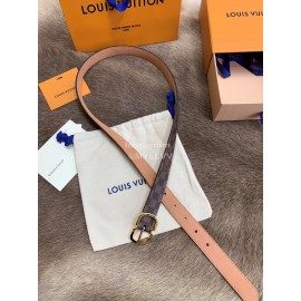 Lv Damier Canvas Calf Leather Pin Buckle 25mm Belts For Women Coffee