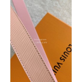 Lv Fashion Leather Malletier Gold Pin Buckle 25mm Belts Pink