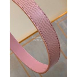 Lv Fashion Leather Malletier Silver Pin Buckle 25mm Belts Pink