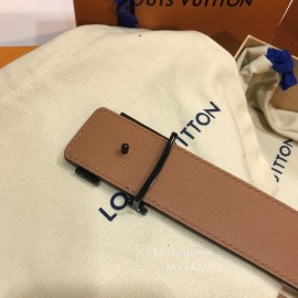 Lv Monogram Illusion Cowhide Black Pyramide Buckle 40mm Belts 